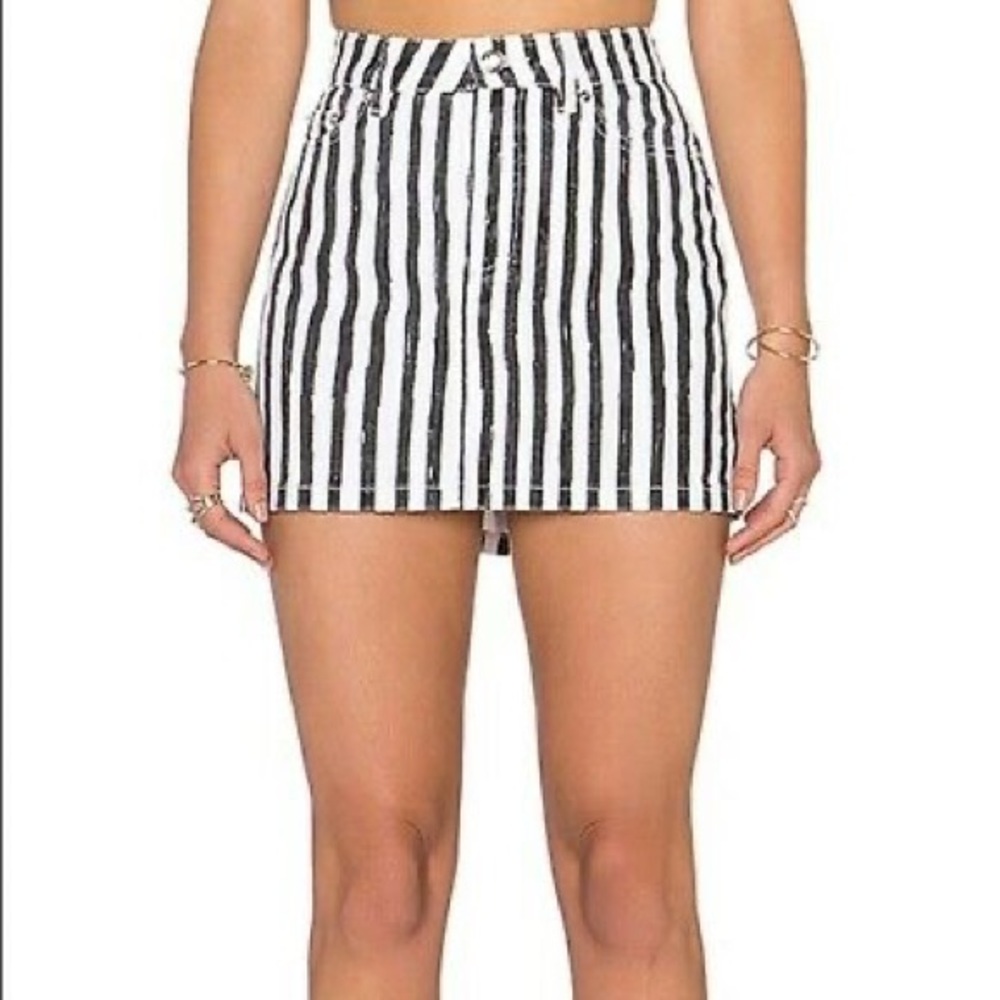 Marc Jacobs Icon Mini Skirt in Yard Stripe Size 27